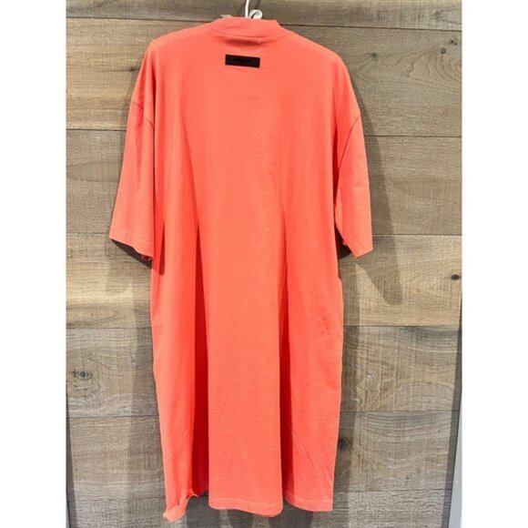 FEAR OF GOD ESSENTIALS orange DRESS WITH LOGO size S - Picture 4 of 11